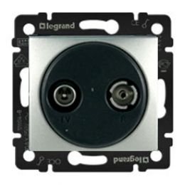 Розетка TV-FM оконечная Legrand Valena 770133 (алюминий)