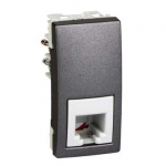 Механизм розетки RJ11 ( 4 к. ), 1мод., графит, Schneider Electric, Unica