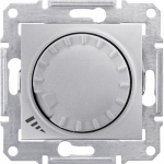 Мех, светорег, 25-325 Вт , цвет алюминий, Sedna, Schneider Electric