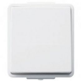 Выключатель промежуточный белый (б/винт) 10А/230В IP44 Hager Hermetica