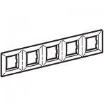 Рамка на 2+2+2+2+2 модуля (пятиместная), песочная, RAL1002, 75015V, серия Brava, ДКС