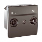 Механизм роз. TV-R/SAT оконечная, графит, Schneider Electric, Unica