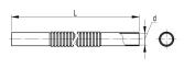 Муфта гнучка труба-труба, ПВХ, IP64 д.25мм, дов. 240 мм, 56925, DKC 0