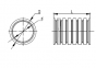 Труба гофрована номінальний діаметр 48 мм, V0, D 47,4/54,5мм (вн/зов), поліамід 6, колір темно-сірий, з протяжкою (бухта 15 м), DKC, PA614855F0 0