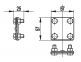 Соединитель пруток-пруток d8мм с 2-я болтами, медь, NG3110CU, DKC 0