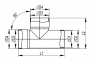 Трійник 45° для дренажних труб та  каналізації, поліпропілен, жовтий, діаметр вн.,63 020063 DKC 0