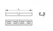 Профиль двойной С-образный 41х21, L2000, толщ. 2,5мм, цинк-ламельное покрытие BPM2120ZL DKC 0