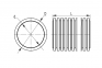 Труба дренажная гибкая двустенная, полиэтилен, класс SN8, перфорация 360º, с геофильтром, Ø внеш./вн., мм 110/94 141911A DKC 0