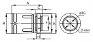 Муфта труба-коробка, IP67, М20х1.5, д.20мм, 50220, DKC 0