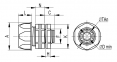 Переходник армированная труба-коробка, IP65, 1