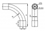 Поворот на 90°, труба-труба, IP40, Ø32мм, 50432, DKC 0