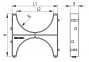 Держатель расстояния (кластер) для двустенных труб, одинарный, Ø вн., мм 200 025201 DKC 0