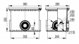 Смотровой переходной колодец с крышкой для двустенных труб, 225х175х145мм 025001 DKC 0