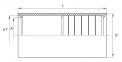 Муфта для гофрированных труб, IP40, д.32мм, DKC 0