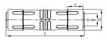 Муфта для труб армированных, IP65, д.40мм 0