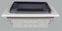 Щит пластиковый 8 модулей встраиваемый с прозрачной дверцей, IP40 VF108TD Hager Golf 8