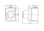 Сигнальна світлова арматура, патрон Е-14, IP54, прозора кришка, 59603, DKC 0