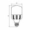 LED Лампа сверхмощная EUROLAMP 30W E27 4000K LED-HP-30274 0