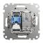 Розетка RJ45 категория 6 UTP -TV Алюминий Sedna Design Schneider Electric SDD113469T 0