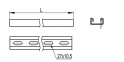 Профіль подвійний С-подібний 41х21, L3000, товщ. 1,5мм, цинк-ламельне покриття BPL2130ZL DKC 0