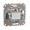 Одноклавишный переключатель с подсветкой Алюминий Sedna Design Schneider Electric SDD113106L 0