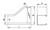 Переходник левосторонний RRS, цинк-ламельное покрытие, H=80 150х080 36522ZL DKC 0