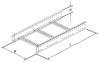Лоток драбинного типу, 50x500x3000, серія плюс, INOX LI5050INOX DKC 0