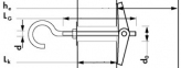Анкер складной с крюком M6 CM550616 DKC 0