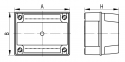 Коробка ответвительная с гладкими стенками, прозрачная крышка, IP56, 240х190х160мм, 54240, DKC 0