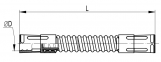 Муфта гибкая труба-труба, IP65, д.16мм, дл. 230мм, 50316, DKC 0