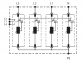 УЗІП, клас I+II, 4-полюсний, L1-L2-L3-N-PE, з віддаленим контролем, DKC, NX1242 0