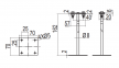 Тримач струмовідводу покрівельний спеціальний, h=400мм, ND2332ZC, DKC 0