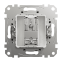 Кінцева TV розетка 4 дБ Алюміній Sedna Design Schneider Electric SDD113471 0