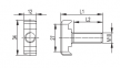 Гвинт для кріплення до профілю DB або LAS M10x50 CM041050 DKC 0
