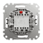 Переключатель одноклавишный, Sedna Design & Element с синей LED подсветкой, матовый алюминий, SDD170106L, Schneider Electric 0