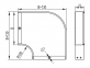 Угол гориз. CPO90 80x500, INOX 36027INOX DKC 0