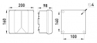 Коробка распределительная e.industrial.db.925, 200х160х98 без клеммной колодки, E.NEXT 0