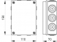 Распределительная коробка e.db.pro.150.110.70u, E.NEXT 0