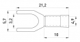 Изолированный наконечник вилочный e.terminal.stand.sv.2.3,2.grey 1.5-2.5 кв.мм, серый (упаковка) 0