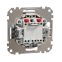 Двухклавишный кнопочный выключатель для жалюзи с электронной блокировкой, Sedna Design & Element, Алюминий, SDD113114, Schneider Electric 1