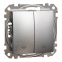 Выключатель для жалюзи, матовый алюминий, Sedna Design Schneider Electric SDD170104 0