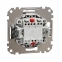 Одноклавишный Кнопочный выключатель, Sedna Design & Element, матовый алюминий, SDD112111, Schneider Electric 1