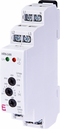 Реле контроля напряжения и послед. фаз HRN-54N  3x400/230AC (3F, 1x8A_AC1) с нейтралью