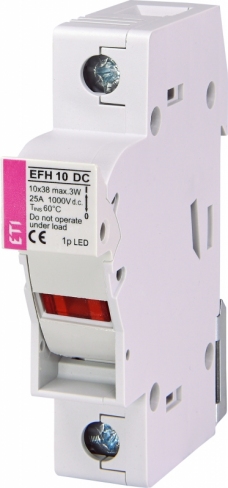 Держатель EFH 10 1P-LED  25A 1000V DC
