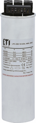 Конденсаторна батарея LPC-DW_440V 10 kVAr