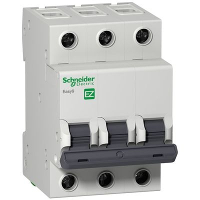 Автоматический выключатель Easy9 3p 50A, х-ка C, 4.5кА Schneider Electric, EZ9F34350
