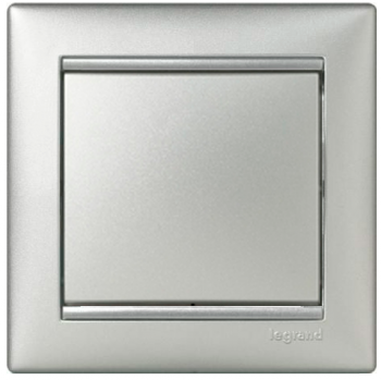 Переключатель промежуточный Legrand Valena 10А (крест) 770107 (алюминий)