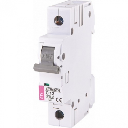 Автоматичний вимикач ETIMAT 6 1p C 13А (6 kA), ETI (Словенія) 2141515