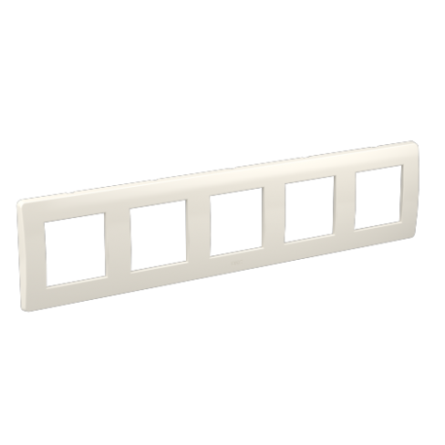 Рамка на 2+2+2+2+2 модуля (пятиместная), белая, RAL9010, 75015W, серия Brava, ДКС