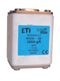 Запобіжник  G1UQ2/100A/500V gR (200 kA), 4713514, ETI